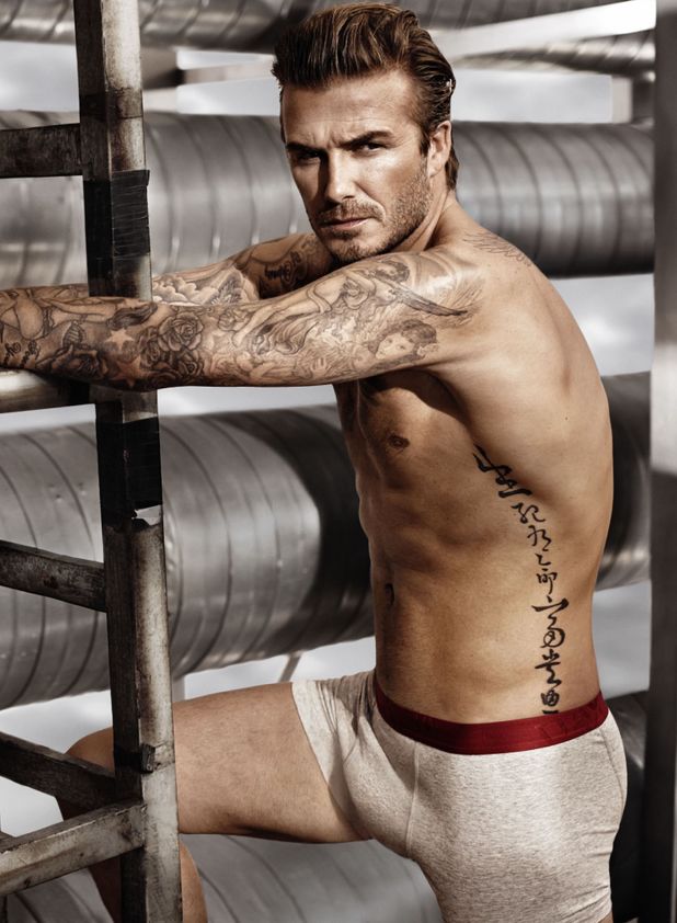 David Beckham poses for H&M