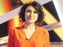 The presenter is flattered to be compared to one of her "idols" on television.