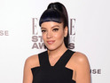 The singer posts a video online of her unusual fashion accessory.