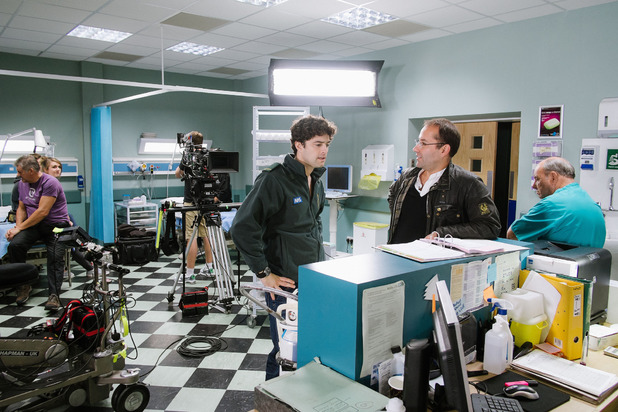 Behind the scenes at Lee's first episode