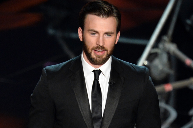 Chris Evans onstage during the Oscars 2014