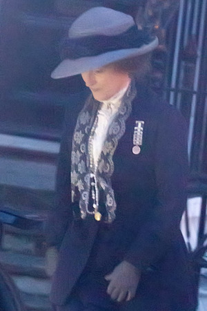 'Suffragette' on set filming, London, Britain - 25 Mar 2014 Meryl Streep 25 Mar 2014