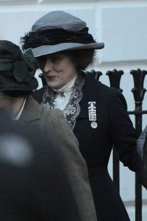 'Suffragette' on set filming, London, Britain - 25 Mar 2014 Meryl Streep 25 Mar 2014