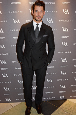 LONDON, ENGLAND - APRIL 01: David Gandy attends a private dinner celebrating the Victoria and Albert Museum's new exhibition 'The Glamour Of Italian Fashion 1945 - 2014' at Victoria and Albert Museum on April 1, 2014 in London, England. (Photo by David M. Benett/Getty Images)