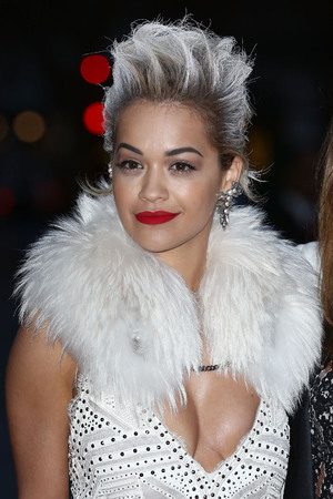 LONDON, ENGLAND - APRIL 01: Rita Ora attends the preview of The Glamour of Italian Fashion exhibition at Victoria & Albert Museum on April 1, 2014 in London, England. (Photo by Tim P. Whitby/Getty Images)