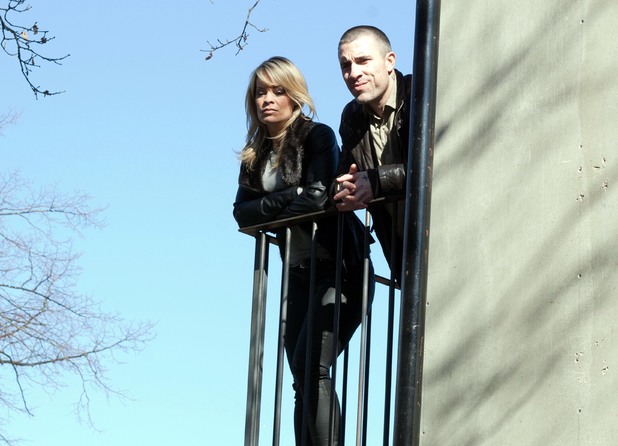 Grace and Trevor watch the drama