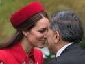 Duke and Duchess of Cambridge also show off Prince George in Wellington.