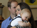 The Duke and Duchess of Cambridge take their son to a playgroup in New Zealand.