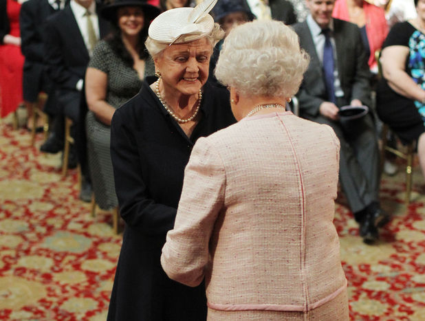 Angela Lansbury is made a Dame Commander by Queen Elizabeth II