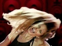 The X Factor judge shows off her new blonde hair.