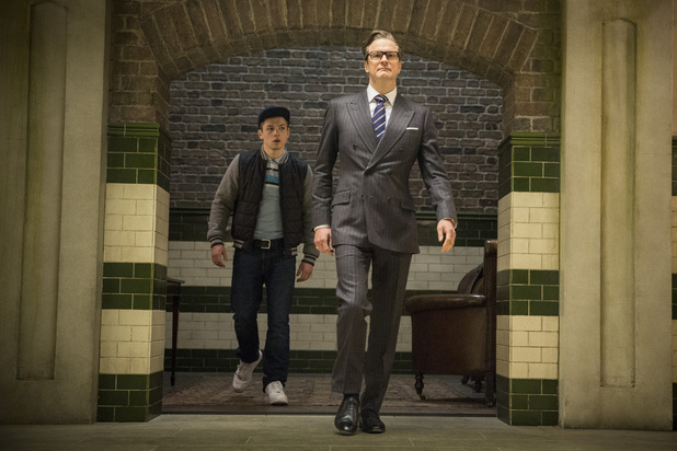 Colin Firth, Taron Egerton in Kingsman: The Secret Service
