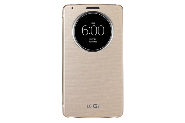 LG's G3 smartphone in its QuickCircle Case