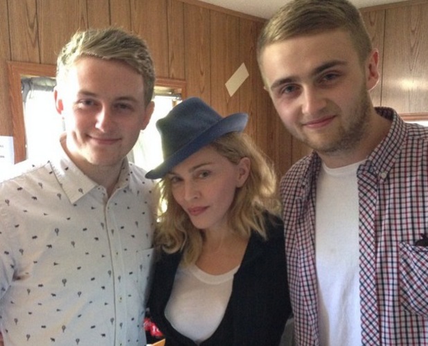 Madonna poses with Disclosure.