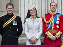 Prince Harry and Princess Eugenie also attend celebration of Queen's birthday.