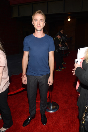 Tom Felton attends The Wizarding World of Harry Potter Diagon Alley Grand Opening at Universal Orlando
