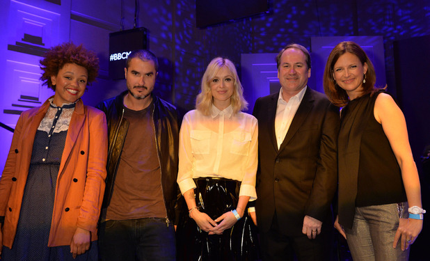 Gemma Cairney, Zane Lowe, Fearne Cotton, Bob Shennan & Katie Derham at the BBC Music press launch