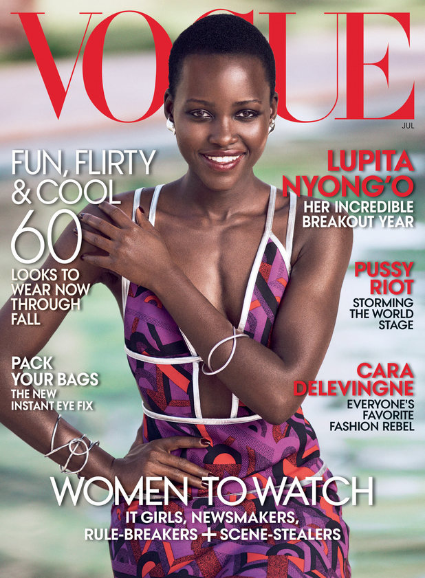 Lupita Nyong'o covers the July 2014 issue of Vogue