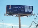 Albuquerque billboard offers the services of 'James M. McGill, Attorney at Law'.