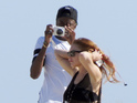 Actress photographed on the beach with The Only Way Is Essex cast member Vas J Morgan.