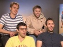 The Inbetweeners creators quiz the film's stars with Digital Spy reader questions.
