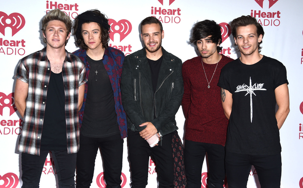 One Direction pose in the 2014 iHeartRadio Music Festival - Night 2 - Press Room at MGM Grand Garden Arena on September 20, 2014 in Las Vegas.