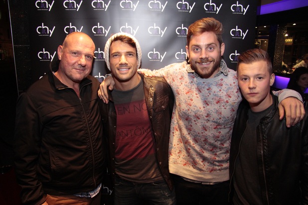 David Kennedy, Danny Mac, James Atherton and Charlie Wernham at Chy Liverpool launch