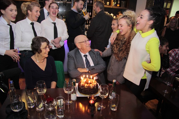 Jorgie Porter and Stephanie Davis celebrate Leon's birthday