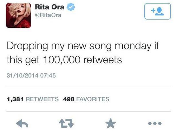 music-rita-ora-deleted-promotional-tweet