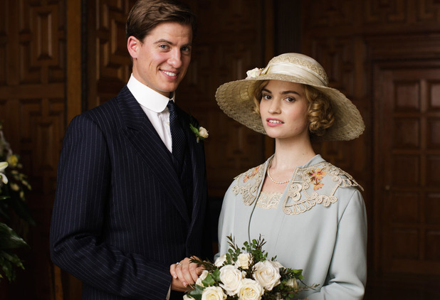 Behind the scenes on Downton Abbey: Flirty dressing with Lily James