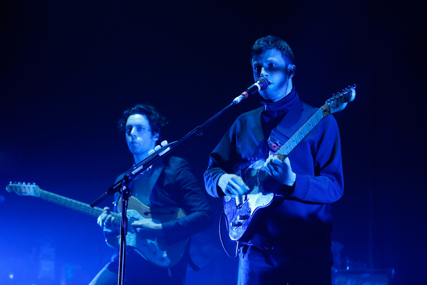 Orlando Weeks of The Maccabees perform live at Brixton Academy on December 1, 2014 in London, England.