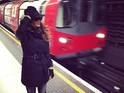 The singer posts three pictures on Instagram of her Tube journey.
