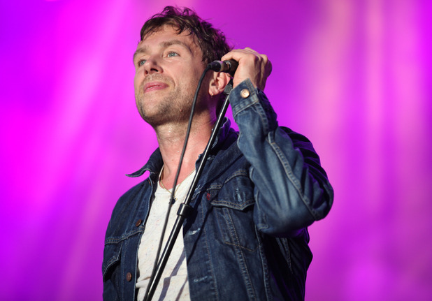 Blur's Damon Albarn at Kilmainham festival in Dublin, summer 2013