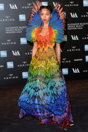 FKA Twigs at the Alexander McQueen: Savage Beauty Fahsion Gala at the V&A