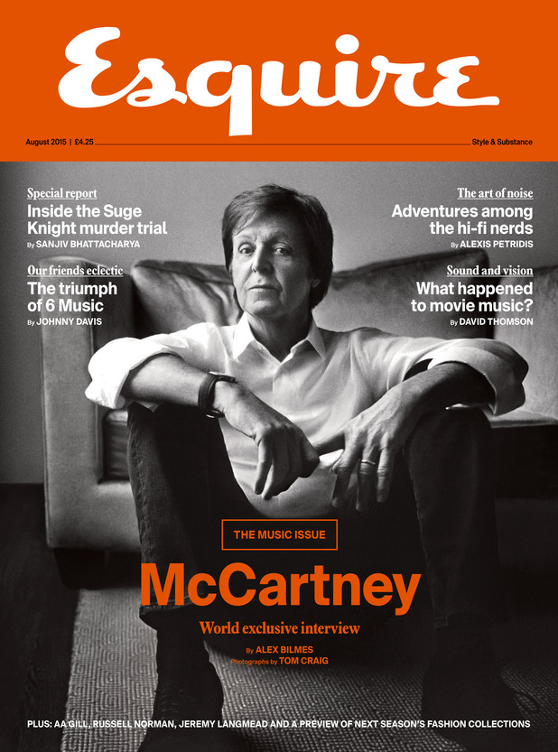 Paul McCartney for Esquire magazine