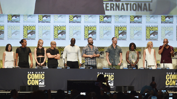 The cast of Suicide Squad attend Comic-Con 2015