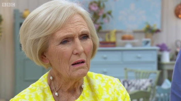 Mary Berry on The Great British Bake Off