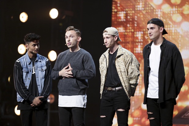 New Wave perform for the judges on The X Factor