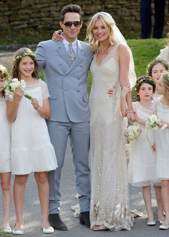 Kate Moss wears John Galliano dress for Jamie Hince wedding - Showbiz ...