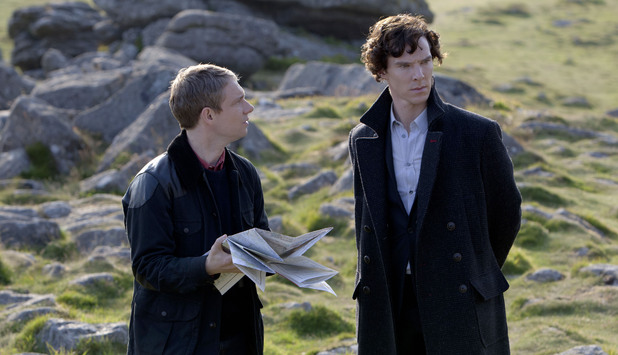 Sherlock and Watson in The Hound of the Baskervilles