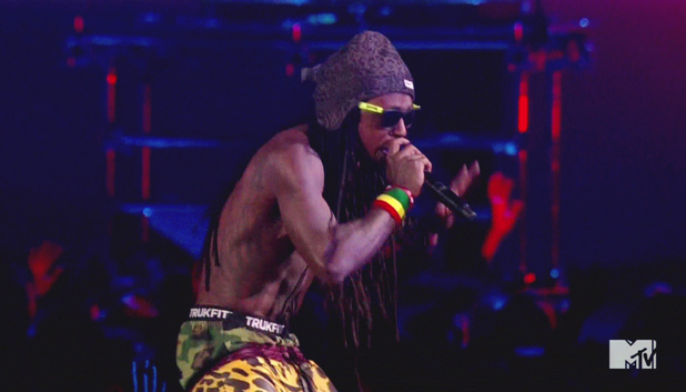 Lil Wayne performs at the MTV Video Music Awards 2012