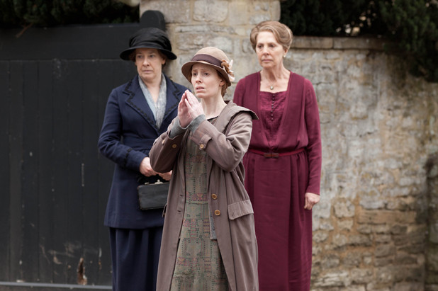Phyllis Logan as Mrs Hughes, Amy Nuttall as Ethel Parks and Penelope ...