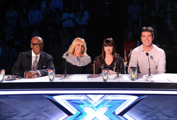 'The X Factor' USA judges LA Reid, Britney Spears, Demi Lovato and Simon Cowell