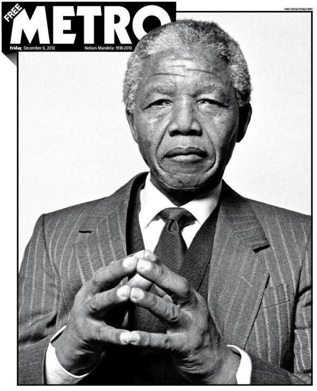 Metro - Nelson Mandela - newspaper front covers - Digital Spy