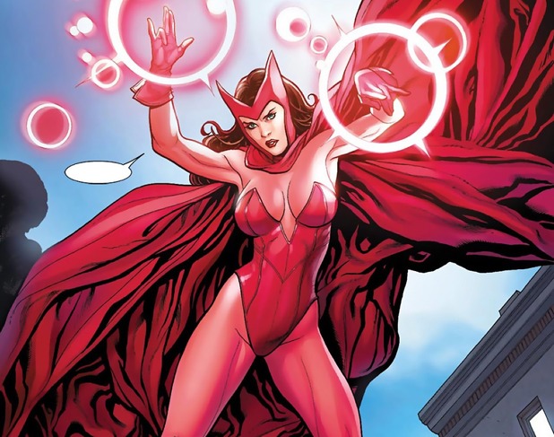 Scarlet Witch dalam komik Marvel.
