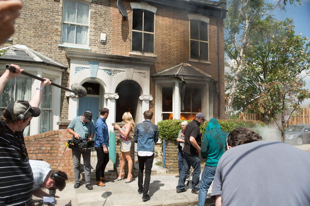 EastEnders House Fire - EastEnders: The Slater House Fire BTS - Digital Spy